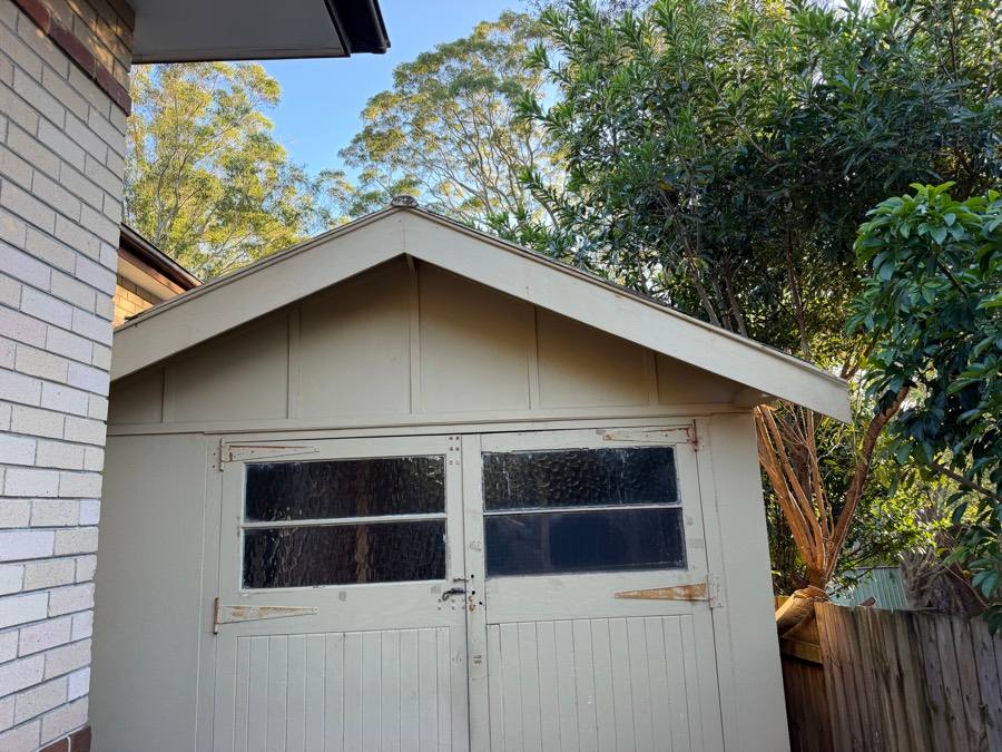 Lane Cove garage and structures before removal