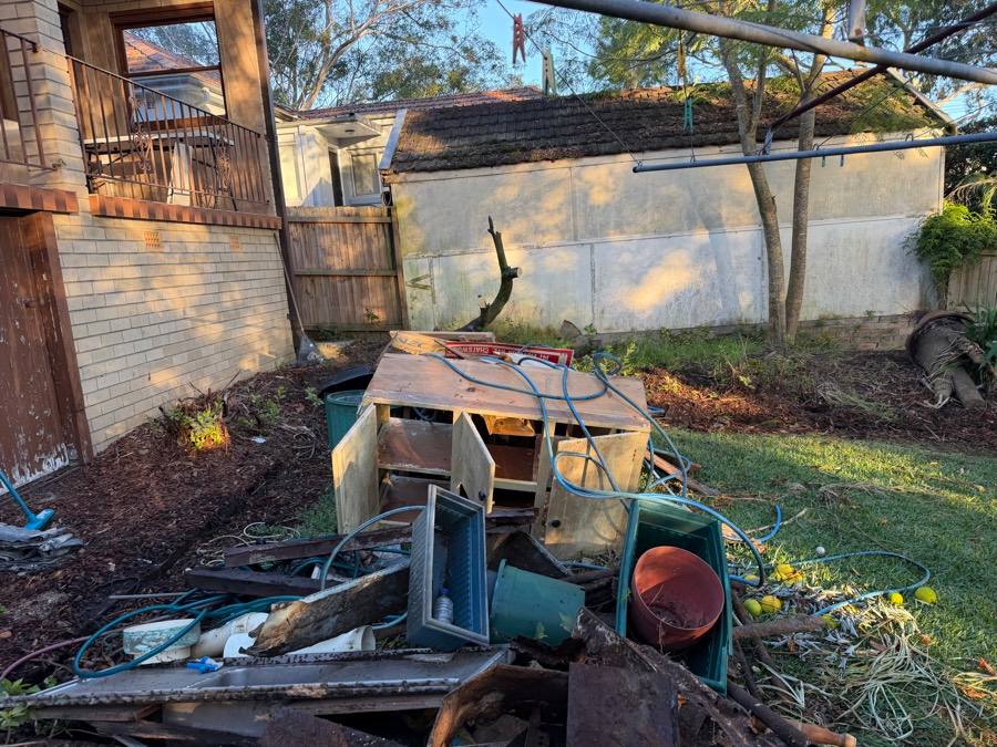 Garage demolition and site clearance at Lane Cove