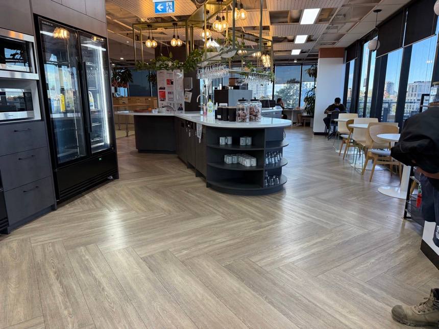 Modern office fit-out — the kind of commercial space HazWreck strips out and defits