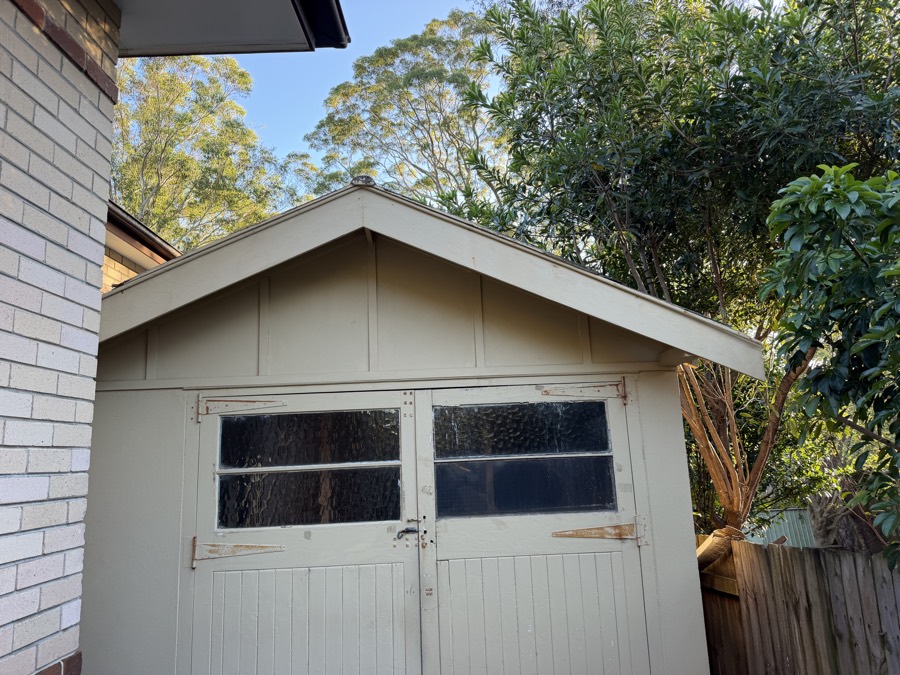 Lane Cove garage before demolition