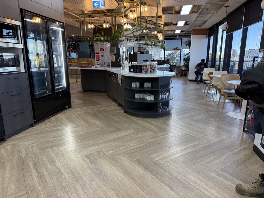 Modern office fit-out — the kind of commercial space HazWreck strips out and defits